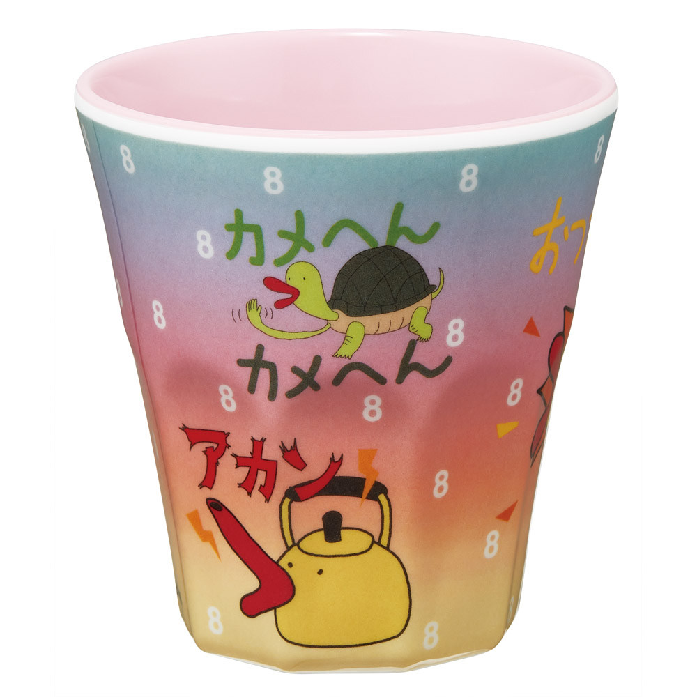 メラミンタンブラー 270ml ハチエモン スタンプ／MTB2_4973307503191