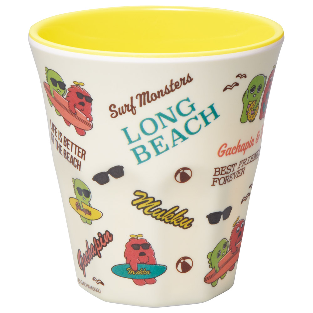 スケーター メラミン カップ コップ キャラクター 子供 割れにくい メラミンコップ skater MTB2 ガチャピン ムック BEACH B 男の子 女の子【食洗機対応 取っ手なし タンブラー メラミンタンブラー】