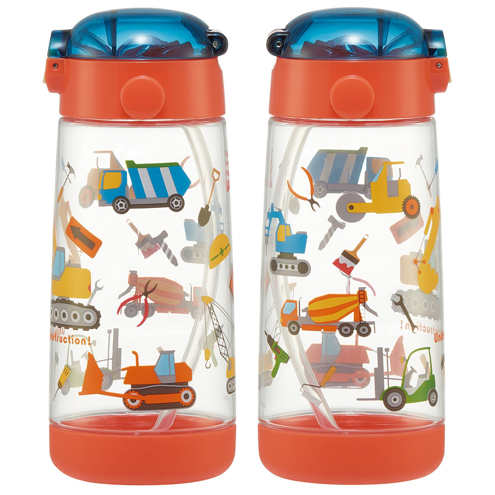 【送料無料】ワンプッシュストローボトル 480ml はたらくクルマ/PDSH5_4973307600050