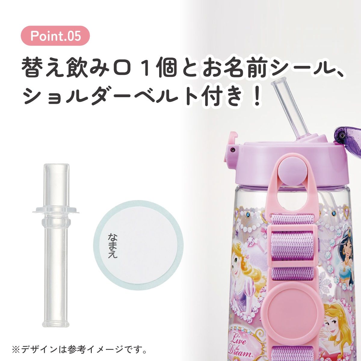 スケーター 水筒 キッズ ワンタッチ プラスチック ストロー ボトル