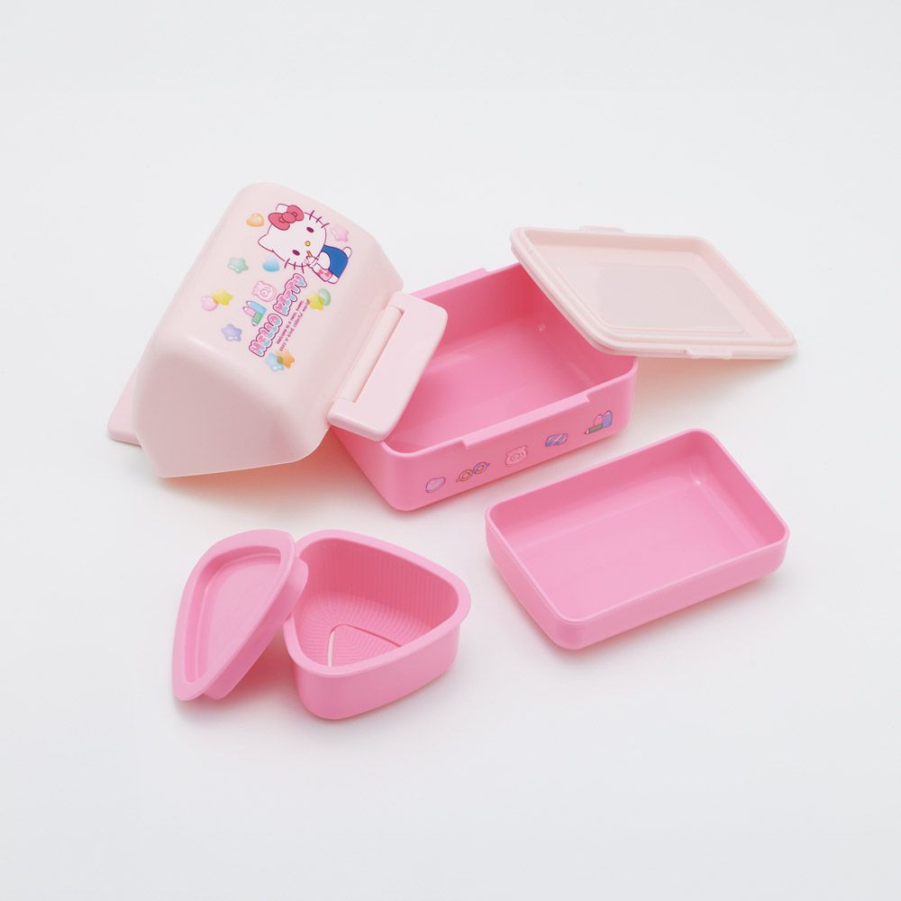 スケーター おにぎり お弁当箱 おにぎりケース ケース おにぎり入れ おしゃれ 弁当箱 skater POT5 キティ ハローキティ キティちゃん サンリオ 女の子【3個 押し型 お弁当 ランチ 持ち運び 日本製 かわいい 二段 2段】