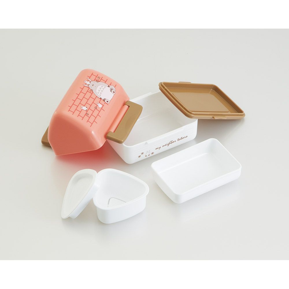 スケーター おにぎり お弁当箱 おにぎりケース ケース おにぎり入れ おしゃれ 弁当箱 skater POT5 となりのトトロ totoro スタジオジブリ 女性【3個 押し型 お弁当 ランチ 持ち運び 日本製 かわいい 二段 2段】