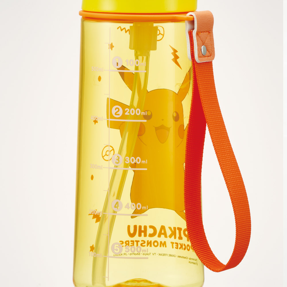【送料無料】ワンプッシュ ストロー ボトル 水筒 630ml 透明 クリア 子供 キッズ かわいい スケーター skater PSHPO6 ポケットモンスター 25年 ポケモン ピカチュウ 男の子