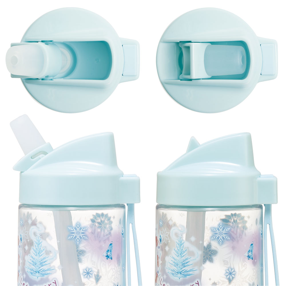 ストロー ボトル 水筒 500ml スパウト型 プラスチック クリア キッズ 子供 スケーター skater PSTB5 アナと雪の女王 アナ雪 ディズニー 女の子 女子