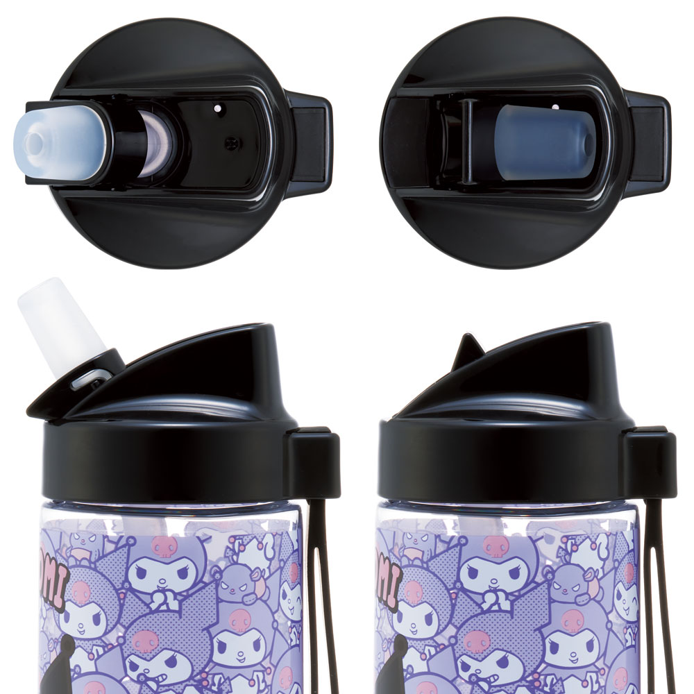 ストロー ボトル 水筒 500ml スパウト型 プラスチック クリア キッズ 子供 スケーター skater PSTB5 クロミ クロミちゃん サンリオ 女の子 女子