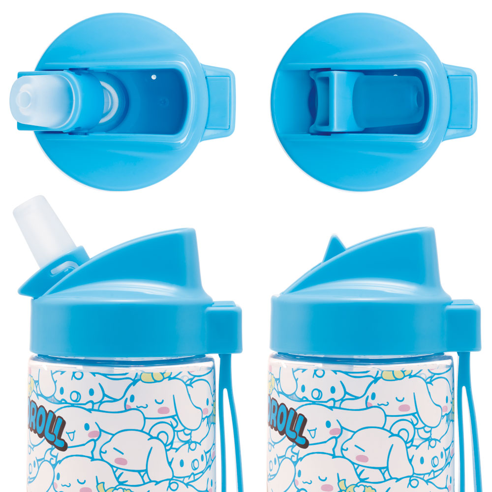 ストロー ボトル 水筒 500ml スパウト型 プラスチック クリア キッズ 子供 スケーター skater PSTB5 シナモロール シナモン サンリオ 女の子 女子