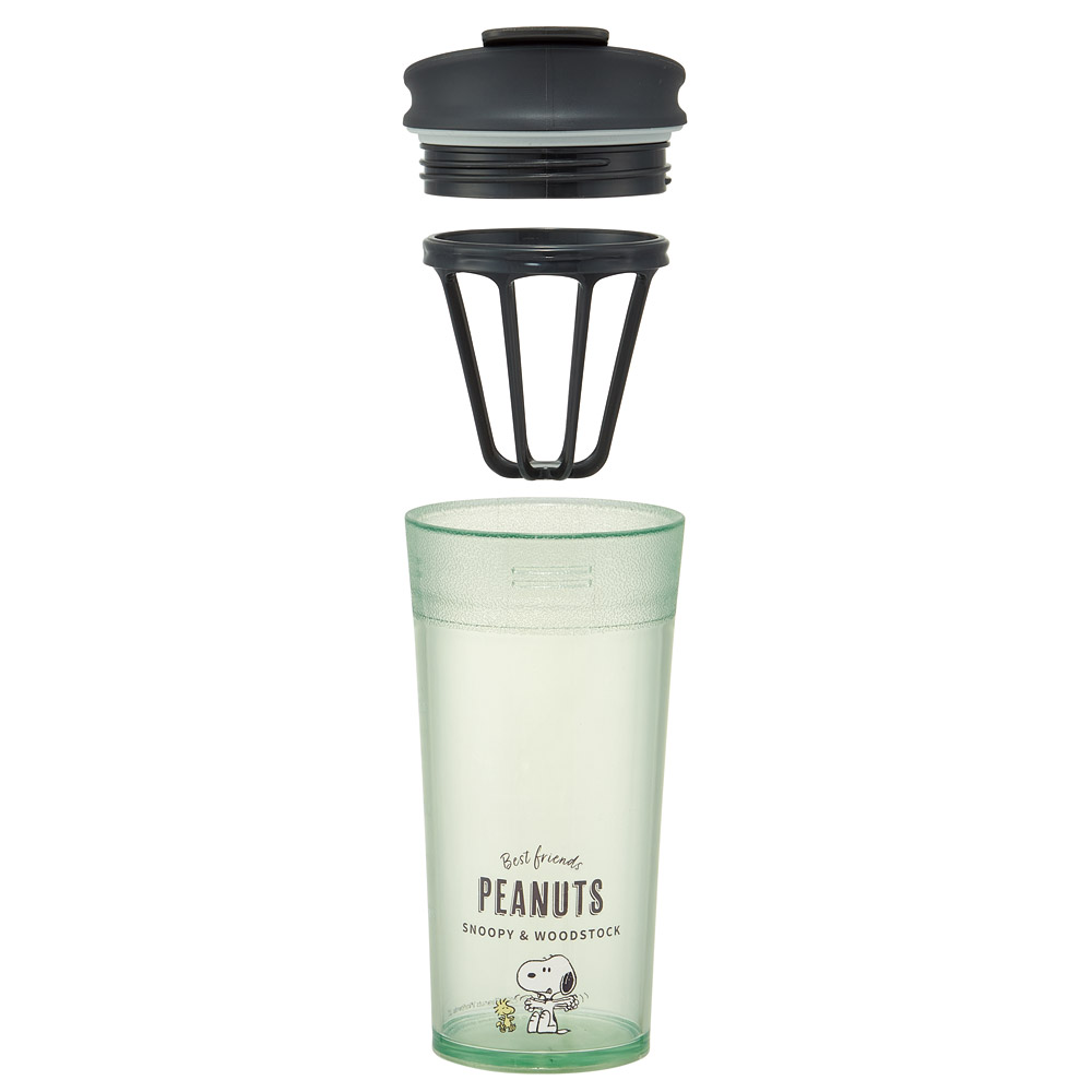 シェイカー付き タンブラー 420ml メモリ付き フタ付き コップ 持ち運び 粉末 スケーター skater PTBFS4 スヌーピー SNOOPY ピーナッツ 女性 レディース