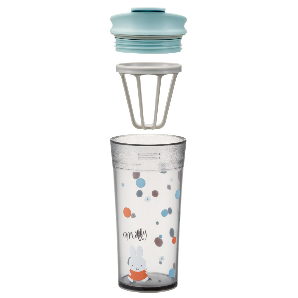 シェイカー付き タンブラー 420ml メモリ付き フタ付き コップ 持ち運び 粉末 スケーター skater PTBFS4 ミッフィー Miffy うさこちゃん 女の子 女性