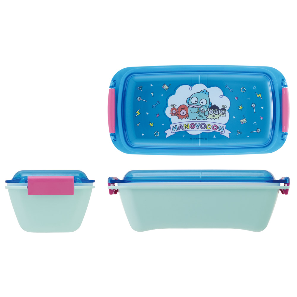 スケーター 洗いやすい弁当箱 パッキン溝の幅が広い ふわっと お弁当箱 530ml 1段 弁当 skater PTLB6B はんぎょどん ハンギョドン 男の子 女の子【子供 大人 バイオマス ランチボックス レンジ 食洗機 対応】