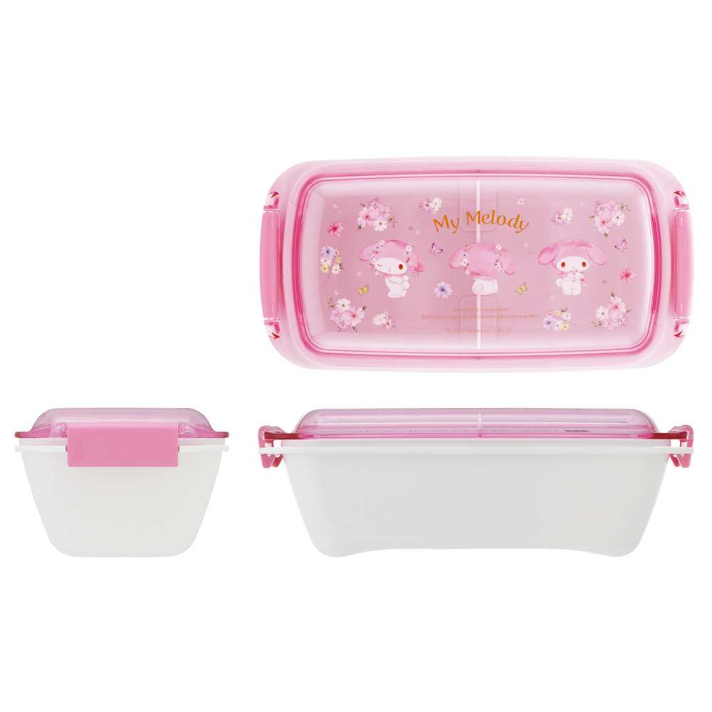 スケーター 洗いやすい弁当箱 パッキン溝の幅が広い ふわっと お弁当箱 530ml 1段 弁当 skater PTLB6B マイメロディ マイメロ サンリオ 女の子 女子【子供 大人 バイオマス ランチボックス レンジ 食洗機 対応】