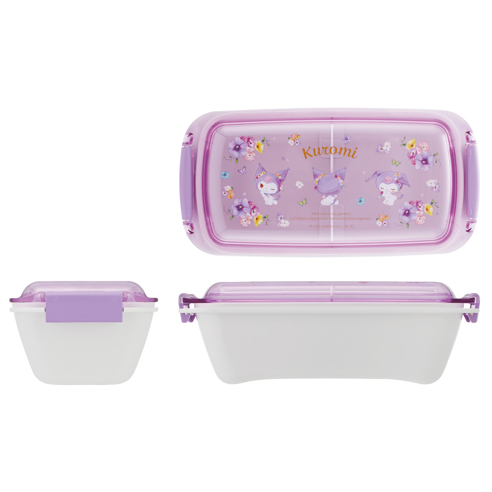 スケーター 洗いやすい弁当箱 パッキン溝の幅が広い ふわっと お弁当箱 530ml 1段 弁当 skater PTLB6B クロミ クロミちゃん サンリオ 女の子 女子【子供 大人 バイオマス ランチボックス レンジ 食洗機 対応】