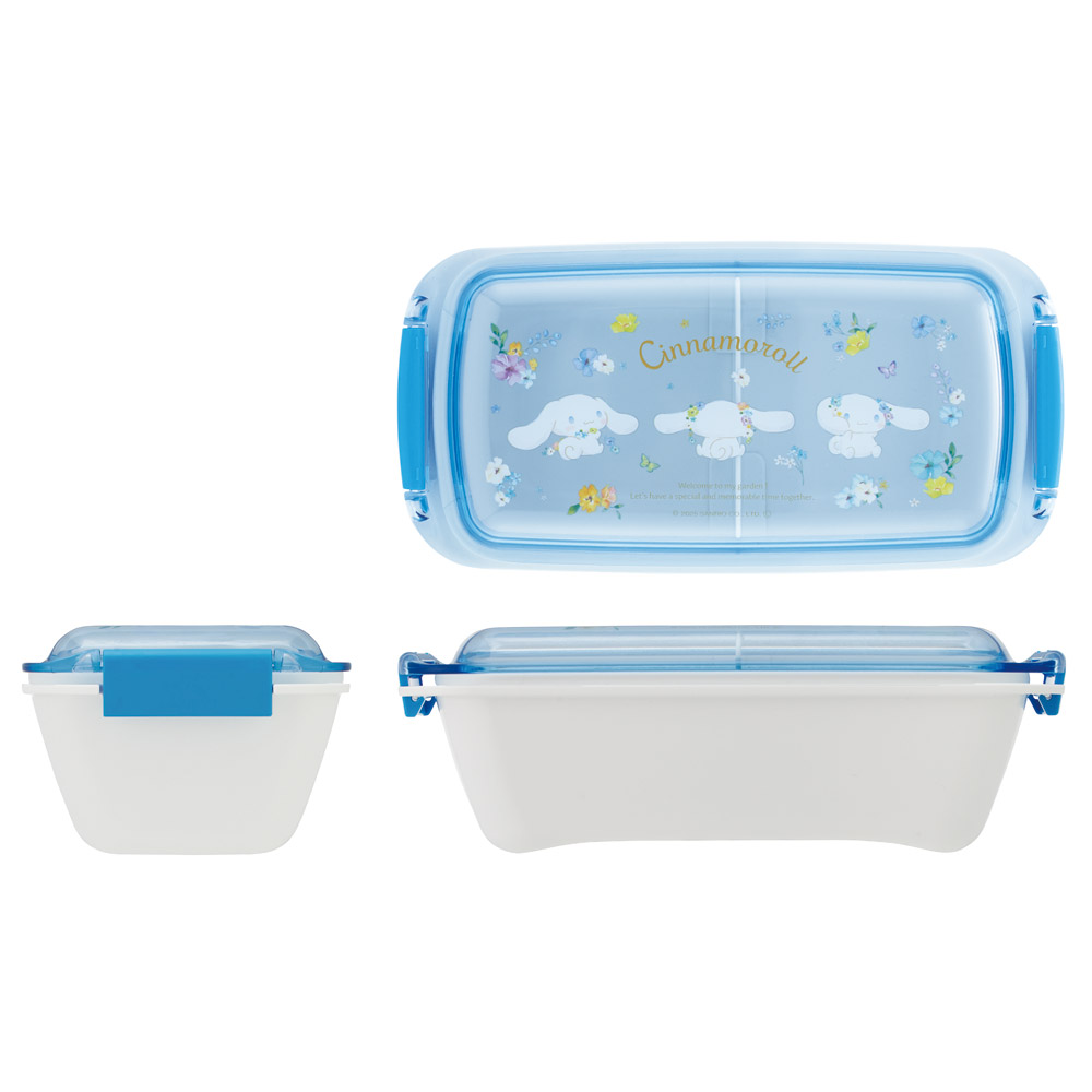 スケーター 洗いやすい弁当箱 パッキン溝の幅が広い ふわっと お弁当箱 530ml 1段 弁当 skater PTLB6B シナモロール パステル 水彩花柄 シナモン サンリオ 女の子 女子【子供 大人 バイオマス ランチボックス レンジ 食洗機 対応】