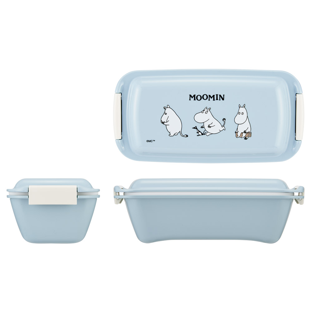スケーター 洗いやすい弁当箱 パッキン溝の幅が広い ふわっと お弁当箱 530ml 1段 弁当 skater PTLB6B ムーミン ユニークフェイス Moomin 女性【子供 大人 バイオマス ランチボックス レンジ 食洗機 対応】