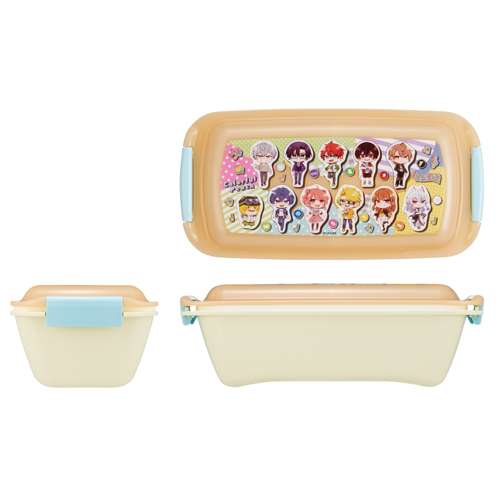 スケーター 洗いやすい弁当箱 パッキン溝の幅が広い ふわっと お弁当箱 530ml 1段 弁当 skater PTLB6B カラフルピーチ 26年 からふるピーチ 女の子 男の子【子供 大人 バイオマス ランチボックス レンジ 食洗機 対応】