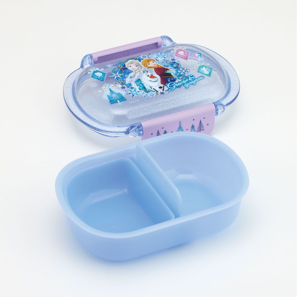スケーター お弁当箱 子供 360ml 洗いやすい パッキン 日本製 食洗機対応 ふわっと型ふた skater QTAF2BA アナと雪の女王 27年 アナ雪 ディズニー 女の子 女子【キャラクター 1段 ランチボックス 丸型 幼稚園 キッズ】