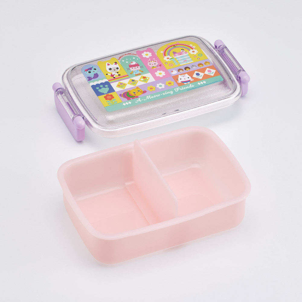 スケーター お弁当箱 子供用 450ml 食洗機対応 日本製 おかずがつぶれにくいドーム型ふた skater RBF3AN ギャビーのドールハウス 26年 ギャビー 女の子 女子【キャラクター 1段 ランチボックス 角型 可愛い 幼稚園 キッズ】