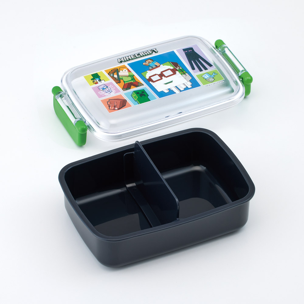 スケーター お弁当箱 子供用 450ml 食洗機対応 日本製 おかずがつぶれにくいドーム型ふた skater RBF3AN マインクラフト 26年 マイクラ Minecraft 男子 女子【キャラクター 1段 ランチボックス 角型 可愛い キッズ】