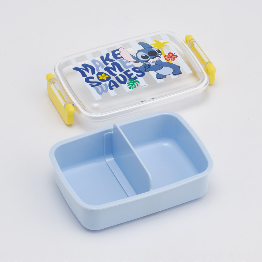 スケーター お弁当箱 子供用 450ml 食洗機対応 日本製 おかずがつぶれにくいドーム型ふた skater RBF3AN リロ&スティッチ スティッチ 26年 ディズニー【キャラクター 1段 ランチボックス 角型 かわいい おしゃれ 幼稚園 キッズ】