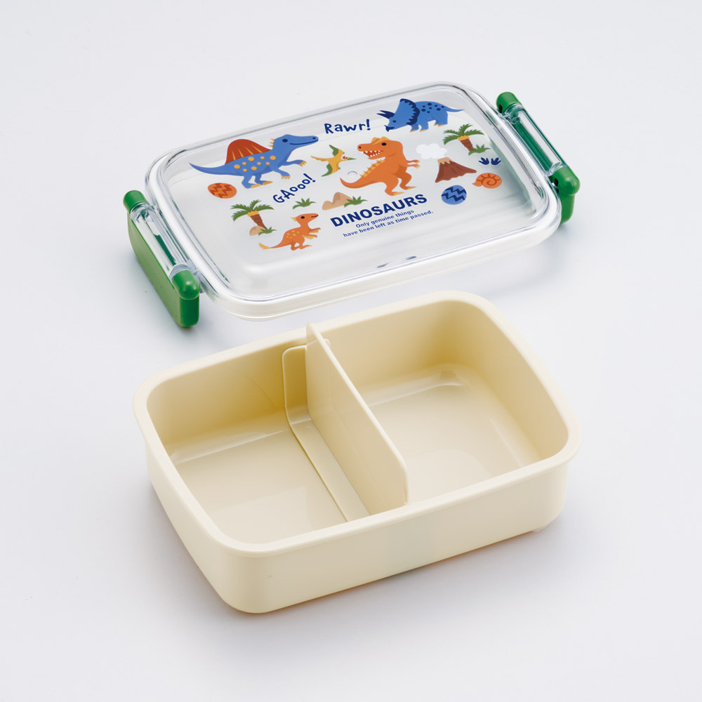 スケーター お弁当箱 子供用 450ml 食洗機対応 日本製 おかずがつぶれにくいドーム型ふた skater RBF3AN ディノサウルス 2026 恐竜 ダイナソー 男の子 男子【キャラクター 1段 ランチボックス 角型 可愛い 幼稚園 キッズ】