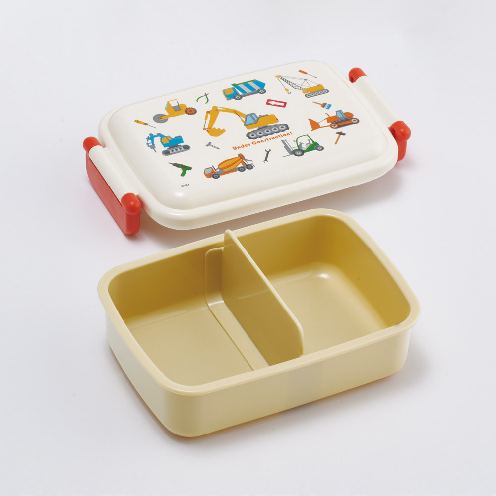 スケーター お弁当箱 子供用 450ml 食洗機対応 日本製 おかずがつぶれにくいドーム型ふた skater RBF3AN はたらく クルマ くるま 車 車柄 男の子 男子【キャラクター 1段 ランチボックス 角型 可愛い 幼稚園 キッズ】