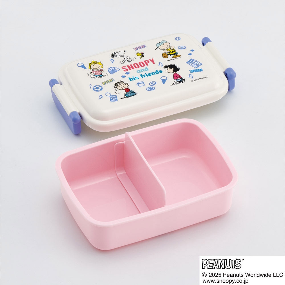 スケーター お弁当箱 子供用 450ml 食洗機対応 日本製 おかずがつぶれにくいドーム型ふた skater RBF3AN スヌーピー SNOOPY ピーナッツ 女性 レディース【キャラクター 1段 ランチボックス 角型 可愛い キッズ】