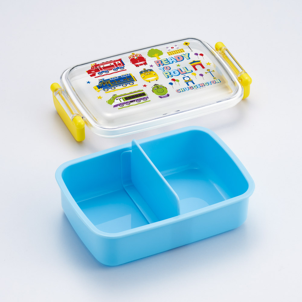 抗菌おかずがつぶれにくい ふわっとフタお弁当箱(角型) 1段/450ml チャギントンPOP/RBF3ANAG_4973307713330