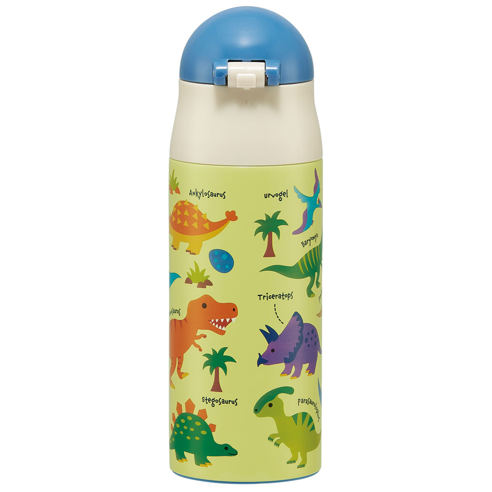 超軽量ワンプッシュステンボトル 360ml ディノサウルス ピクチャ/SDPC4P_4973307624575