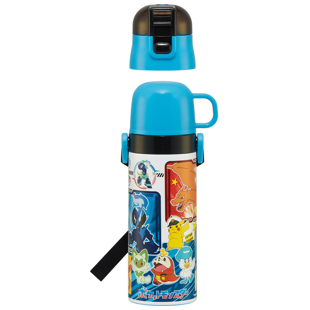 【送料無料】超軽量2WAYステンレスボトル 470ml/430mlポケットモンスター24/SKDC4_4973307664922