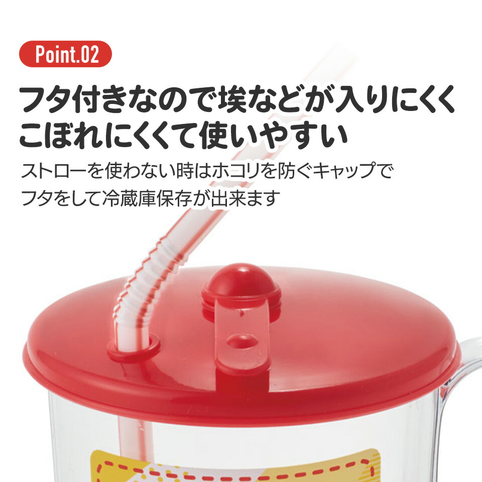 【ベビー用品】 抗菌 ストロー コップ　しまじろう 22　// 銀イオン Ag+ ベビー キッズ 幼児 子供 食器 ふた フタ 付き 取っ手 付き かわいい キャラクター SKJ6AG 4973307568749 スケーター