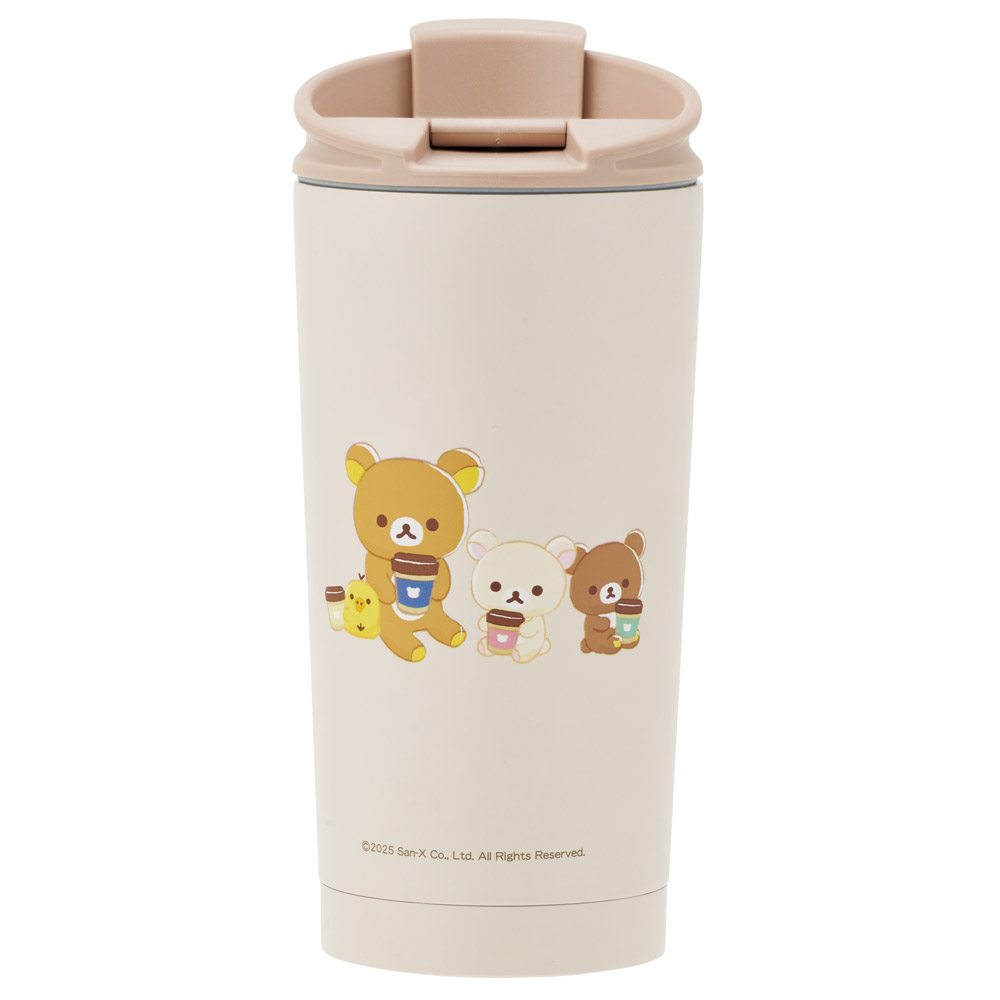 スケーター 水筒 450ml サーモ タンブラー 保温 保冷 ステンレス 蓋付き skater STBF5 リラックマ Rilakkuma 女の子 女性 レディース