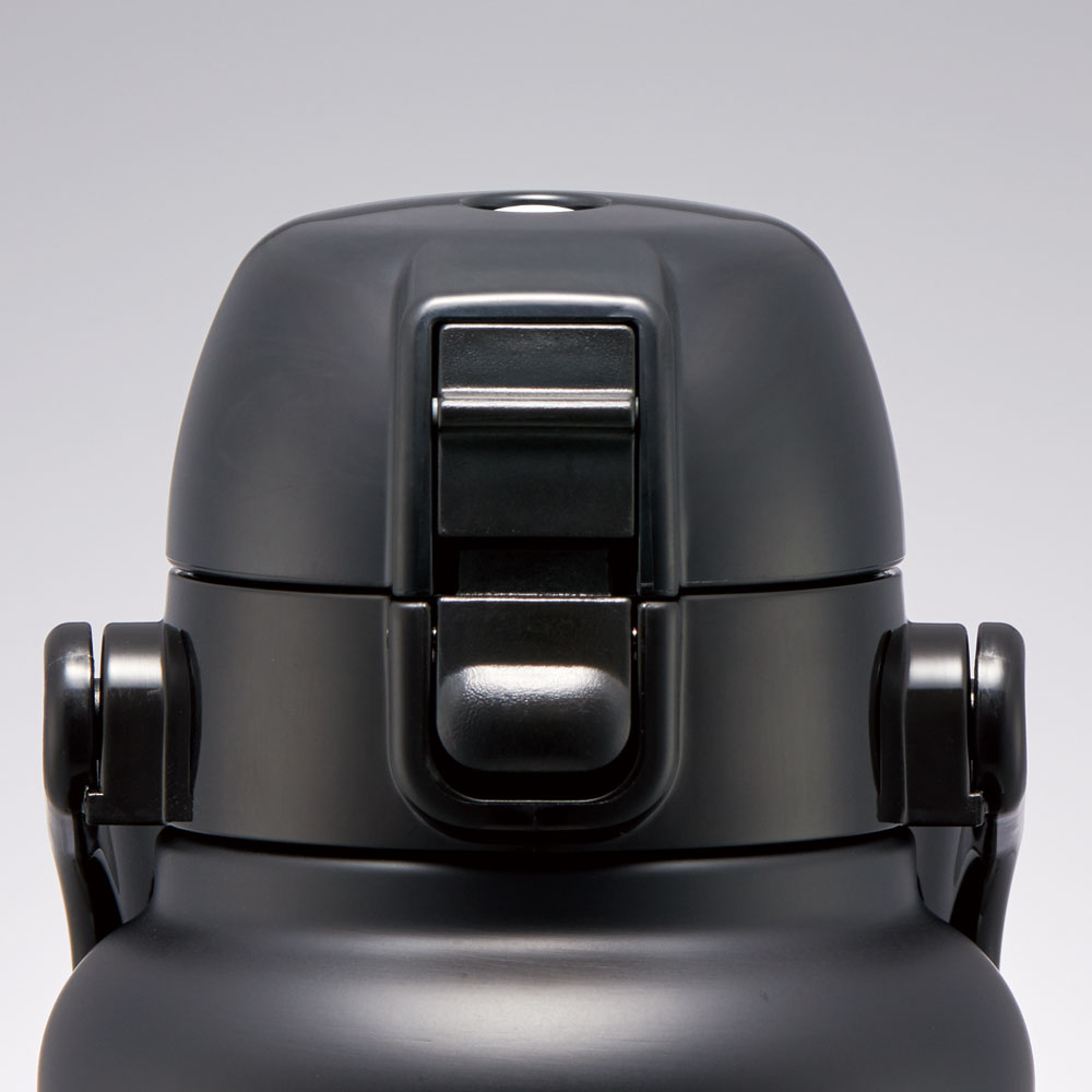 ハンドル付ワンプッシュダイレクトボトル 1200ml ブラック／STD12H_4973307596759