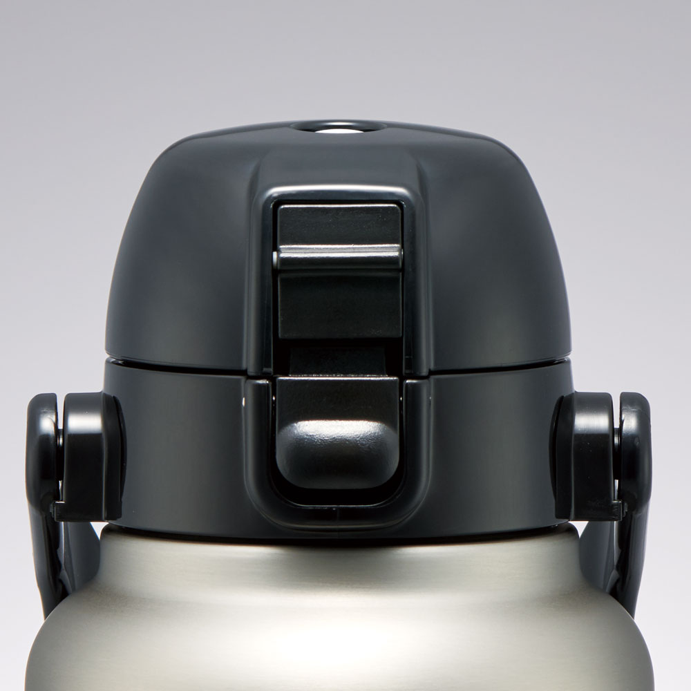 ハンドル付ワンプッシュダイレクトボトル 1200ml シルバー/STD12H_4973307596797