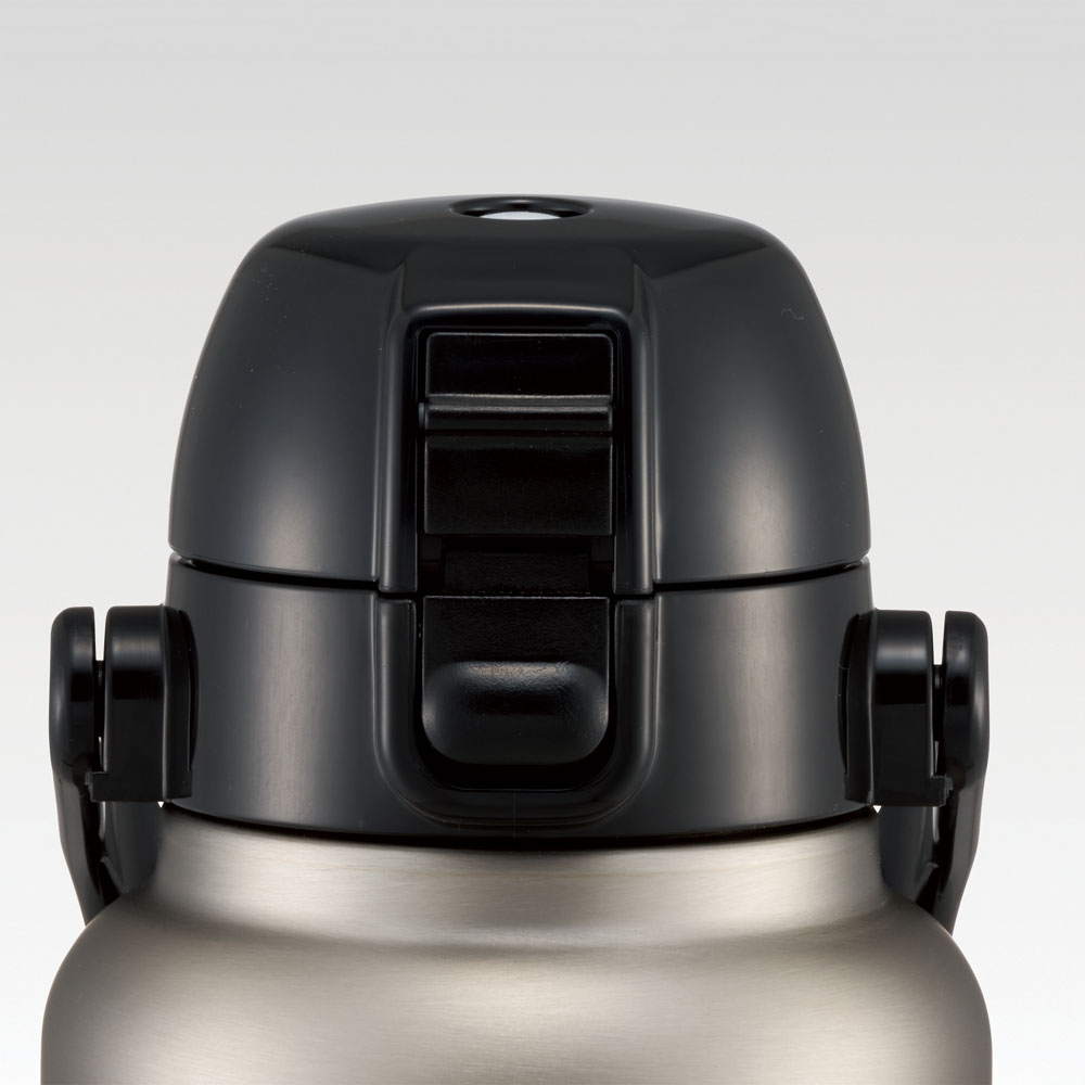 ハンドル付ワンプッシュダイレクトボトル 800ml シルバー/STD8H_4973307596728