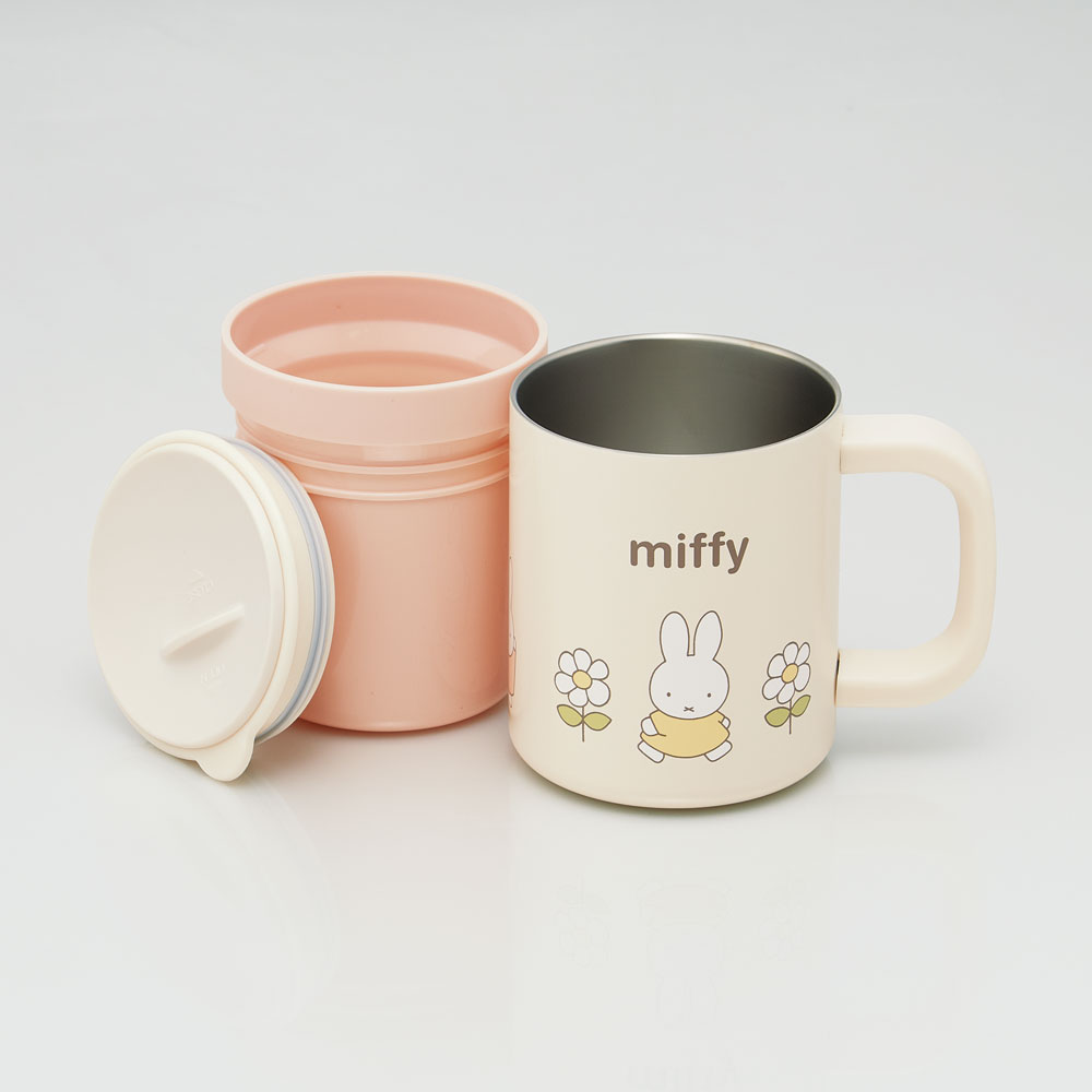 インナーカップ付き ステンレス マグ カップ コップ 保温 保冷 フタ付き スケーター skater STMG4NI ミッフィー Miffy うさこちゃん 女の子 女性