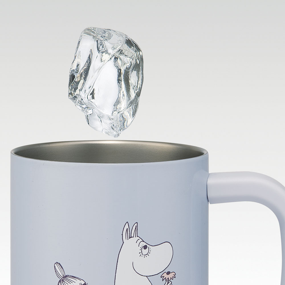 インナーカップ付き ステンレス マグ カップ コップ 保温 保冷 フタ付き スケーター skater STMG4NI ムーミン Moomin リトルミイ 女性 レディース