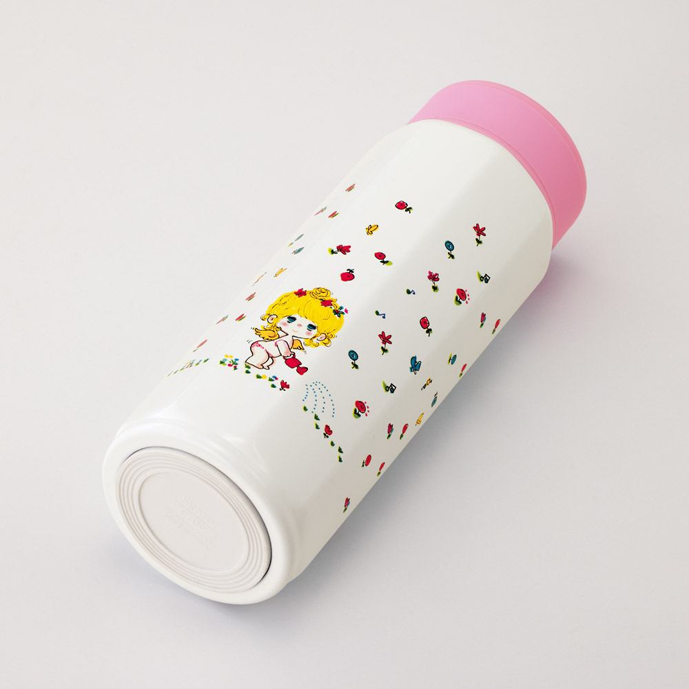 スケーター 水筒 500ml ステンレス 保冷 保温 直飲み 八角形 マグボトル 大人 キャラクター skater STO5 水森亜土 かわいい グッズ【ステンレスボトル マグ ボトル 500 子供 かわいい】