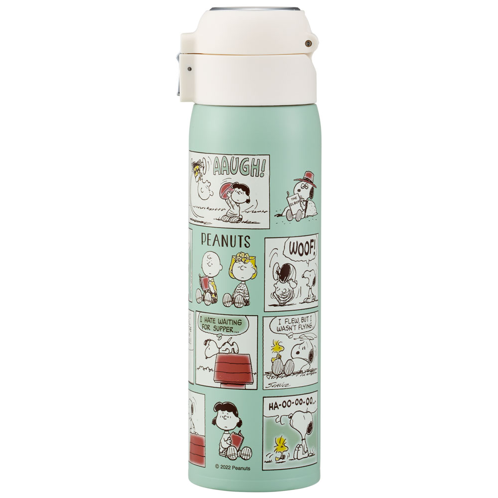 【送料無料】ワンタッチストローボトル 480ml スヌーピー/STOT5ST_4973307609374/スケーター