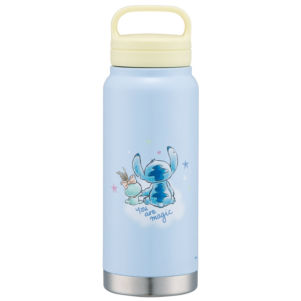 スケーター ステンレス マグボトル 水筒 500ml 保温 保冷 保温保冷 直飲み 500 skater STSC5 リロ&スティッチ ハグ スティッチ ディズニー 男子 女子【保冷保温 スクリューハンドル付き マイボトル おしゃれ】