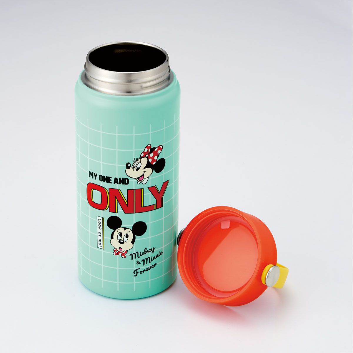 スケーター 水筒 マグボトル ソフトハンドル付き 保温 保冷 ステンレス ボトル 直飲み skater STSH5 ミッキー&フレンズ グリッド ミッキーマウス【保冷保温 マイボトル おしゃれ ハンドル付き 大人 子供】