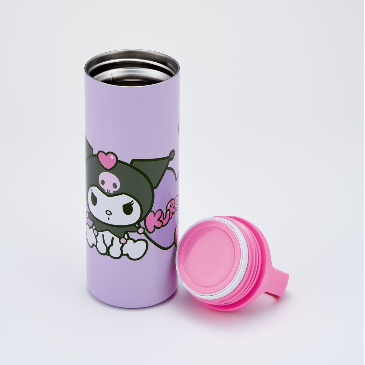 スケーター スクエアハンドル付 ステンレス マグボトル 水筒 450ml 保温 保冷 直飲み skater STSQH5 クロミ クロミちゃん サンリオ 女の子 女子【保冷保温 マイボトル おしゃれ かわいい マグ ボトル】