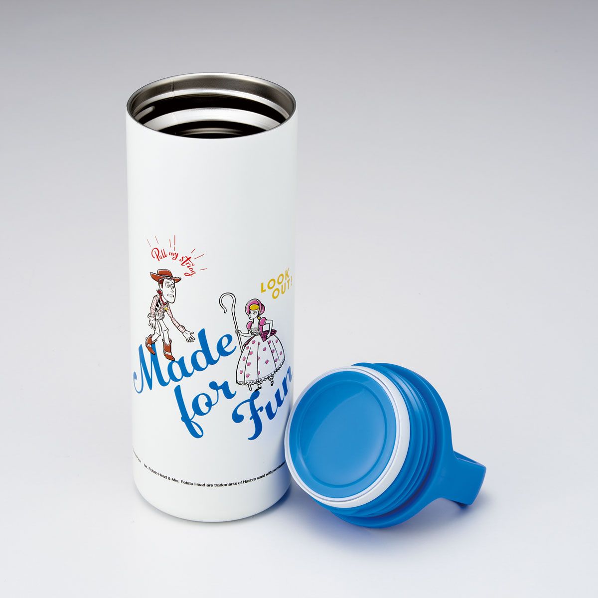 【送料無料】スケーター スクエアハンドル付 ステンレス マグボトル 水筒 450ml 保温 保冷 直飲み skater STSQH5 トイストーリー トイ・ストーリー 文字＆アート【保冷保温 マイボトル おしゃれ かわいい マグ ボトル】