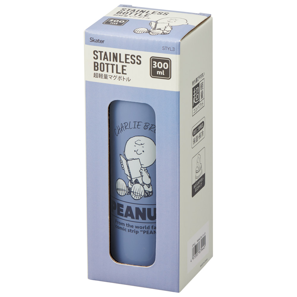 【送料無料】超軽量ステンレスマグボトル 300ml スヌーピー バッジ/STYL3_4973307679445