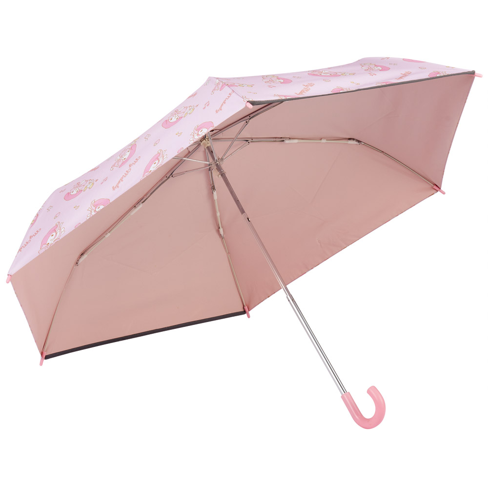 日傘 晴雨兼用傘 キッズ 傘 uvカット 軽量 遮熱 晴雨兼用 折りたたみ 子供用 50cm skater スケーター UBOTSR1 マイメロディ マイメロ サンリオ 女の子 女子 【 レイン】