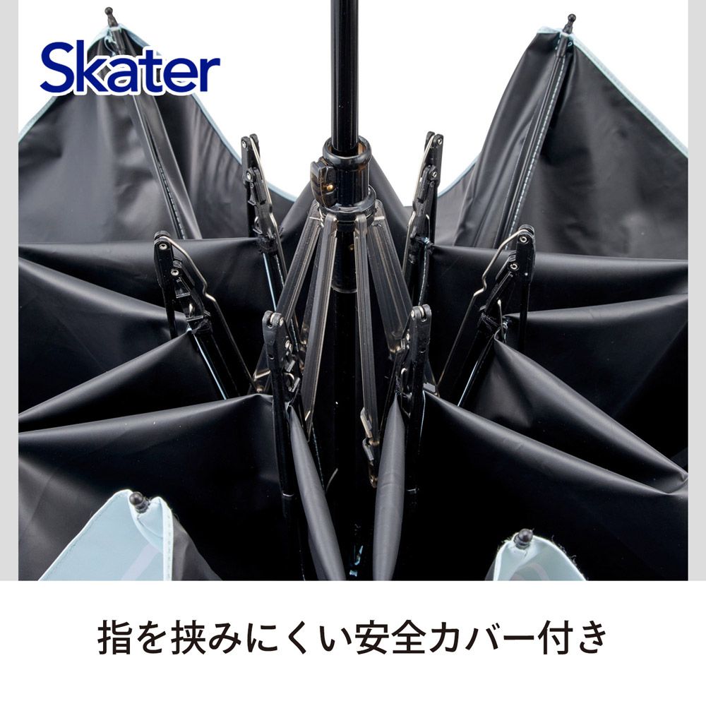 スケーター カラビナ付き 折りたたみ傘 日傘 晴雨兼用 カサ 便利 手開き UVカット skater UBOTSR55CR アリエル リトルマーメイド 女の子 レディース【雨傘 かさ 遮熱 遮光 おりたたみ 折り畳み】