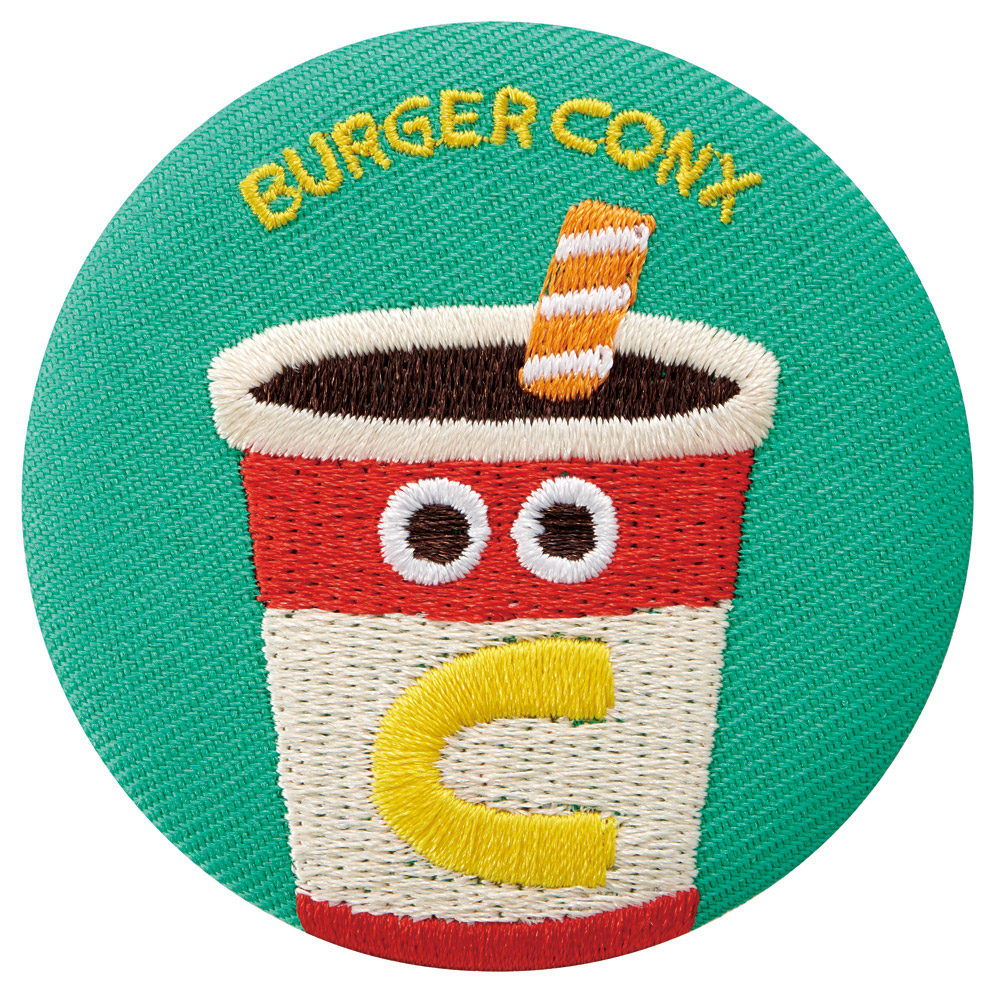 スケーター 刺繍缶バッジ 8個入り キャラクター 刺繍 缶バッジ 全8種類 カンバッジ ZSCB56 skater バーガーコンクス BURGER CONX 男の子 女の子【おしゃれ かわいい キッズ 子供 目印 ポイント】