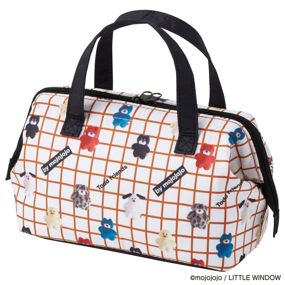スケーター ランチバッグ お弁当 保冷バッグ 保温保冷 がま口 おしゃれ skater KGA1 mojojojo モジョジョジョ グッズ【ランチバック おしゃれ かわいい 保温バッグ 保冷バッグ キャラクター】