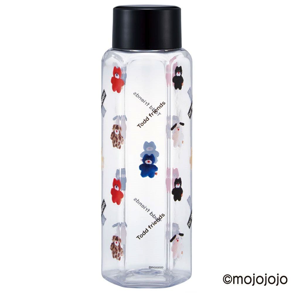 スケーター 六角形 プラスチック マグ 水筒 350ml 直飲み ウォーターボトル 透明 キャラクター skater PDH4 mojojojo モジョジョジョ グッズ【クリア ボトル クリアボトル マグボトル おしゃれ】
