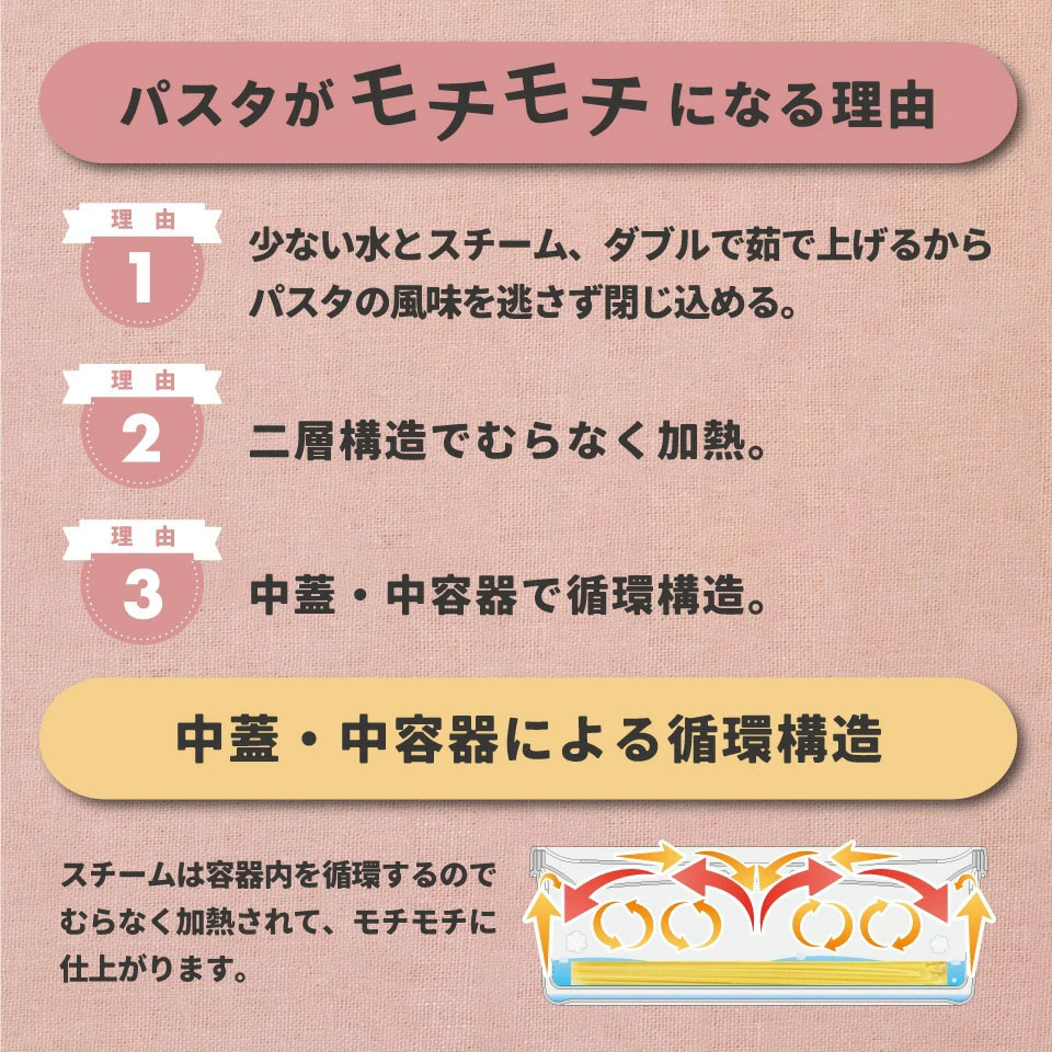 【送料無料】電子レンジ スチーム パスタ メーカー スパゲッティ 簡単 調理 料理 便利 スケーター skater MWPSM1 グレー おしゃれ シンプル
