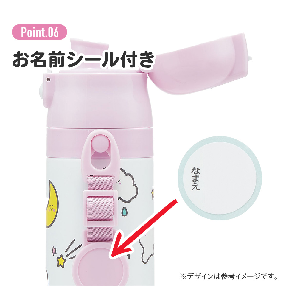 【送料無料】超軽量2WAYステンレスボトル 470ml/430mlシナぷしゅ/SKDC4_4973307670589
