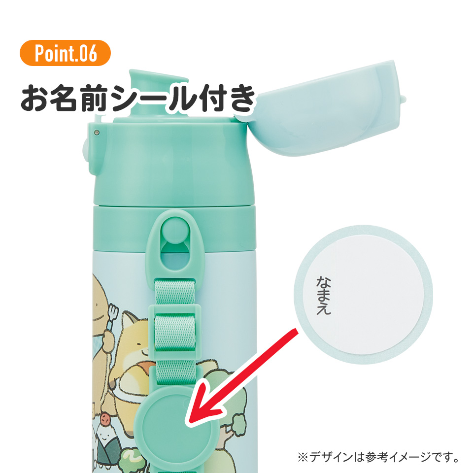 【送料無料】超軽量 直飲み コップ飲み兼用 2WAYステンレスボトル 470ml/430ml なんでもいきもの/SKDC4_4973307693649